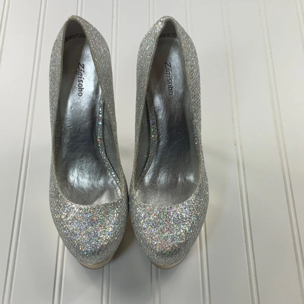 ZIGI SOHO Shoes Glitter Platform High Heel Pumps. Staple 7 1/2